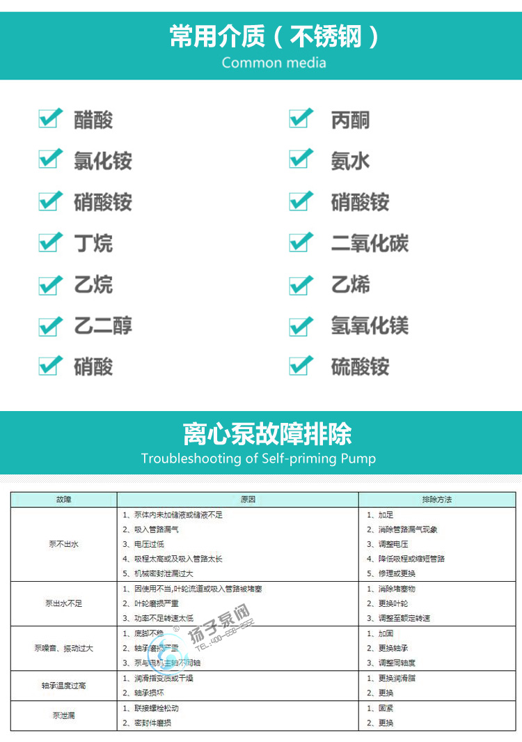 WQ型潛水排污泵輸送介質(zhì)說(shuō)明