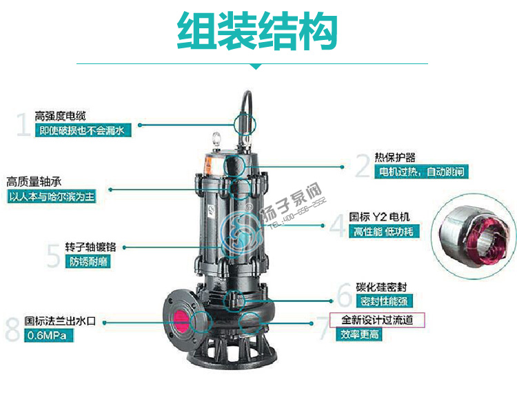 WQ型潛水排污泵結(jié)構(gòu)說(shuō)明